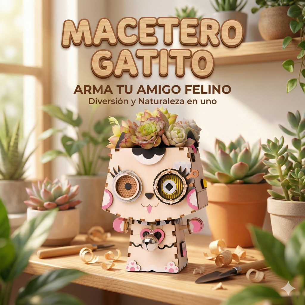 Macetero Gatito